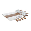 Marble & Acacia Wood Charcuterie Board – Personalized Serving Board Gift