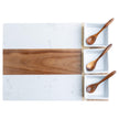 Marble & Acacia Wood Charcuterie Board – Personalized Serving Board Gift
