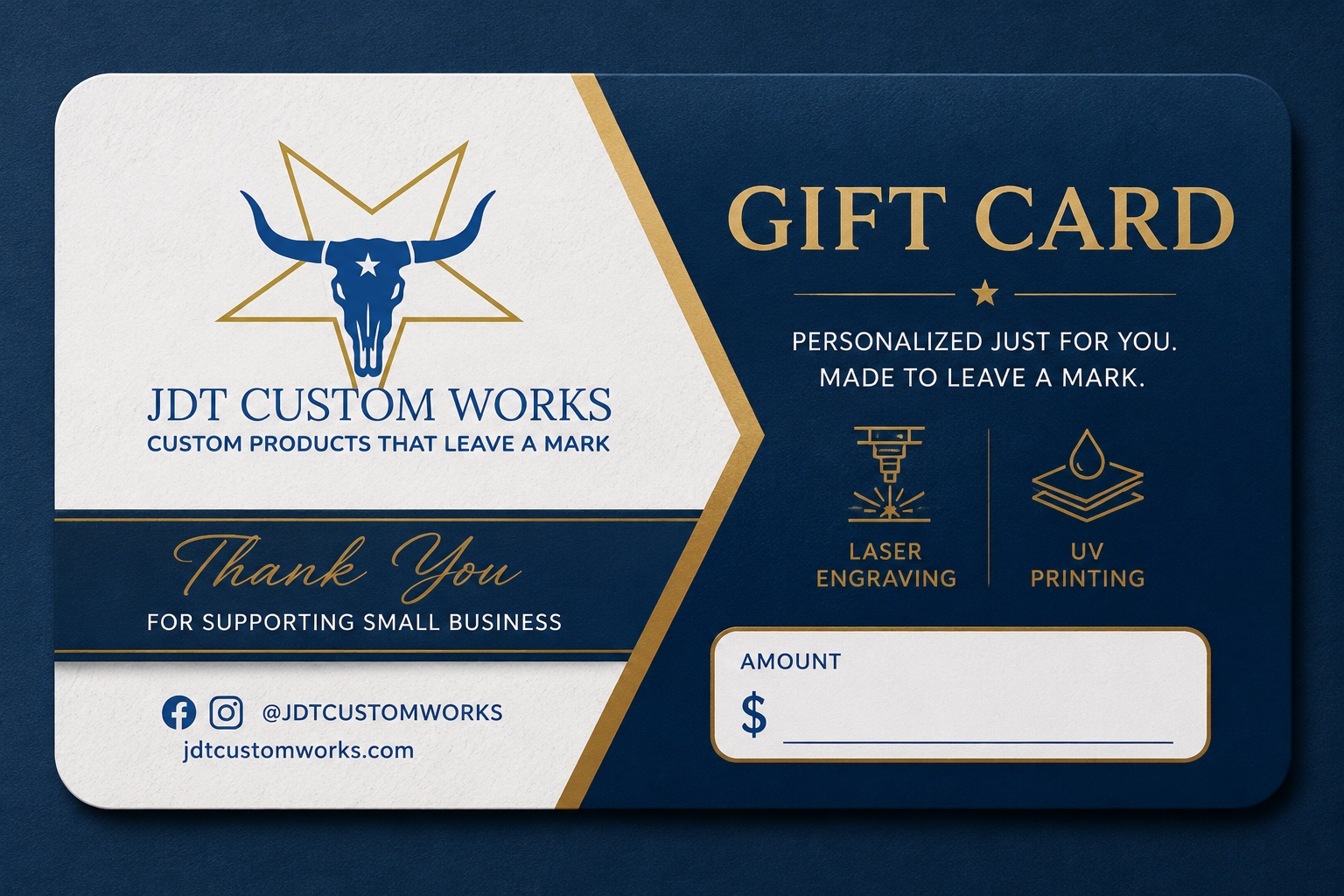 JDT Custom Works Gift Card