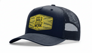 Trucker Style Patch hat - Born to Golf, Forced to Work
